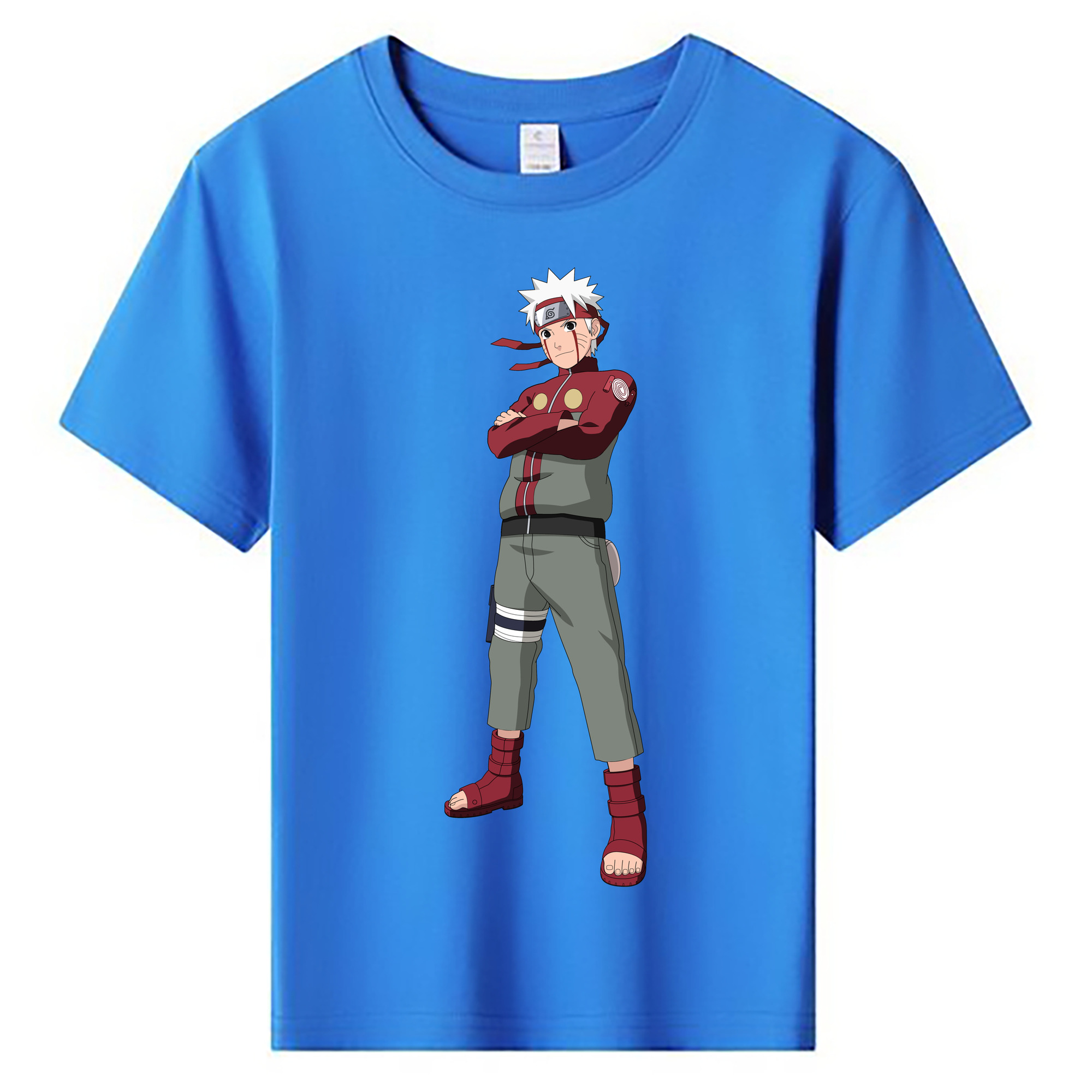 （画像用） NARUTO -ナルト- うずまき ナルト Uzumaki Naruto 綿100％キッズTシャツ（フロントプリント）